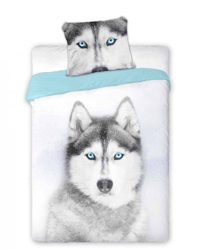 Ložní povlečení se sibiřským huskym