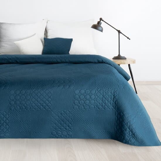 Designový přehoz Boni tmavě modrý