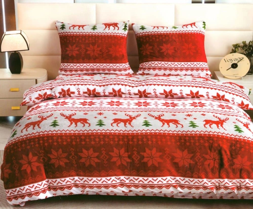 Mikroplyšové povlečení s vánočním motivem