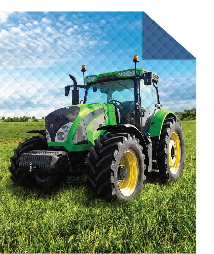 Dětský přehoz s potiskem - Traktor 3
