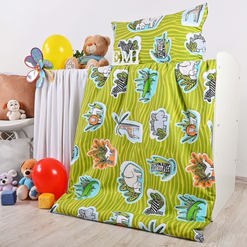 Povlečení dětské Jungle zelené EMI 2
