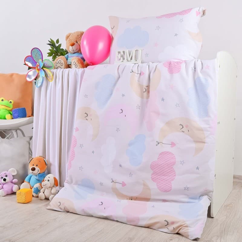 Povlečení dětské bavlněné Heaven růžové EMI 3