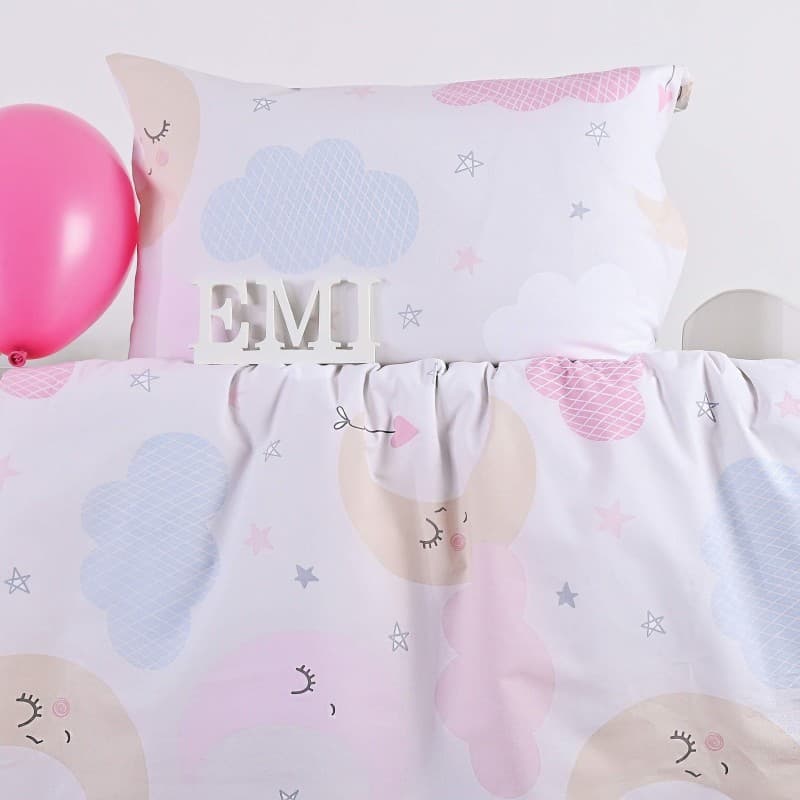 Povlečení dětské bavlněné Heaven růžové EMI 4