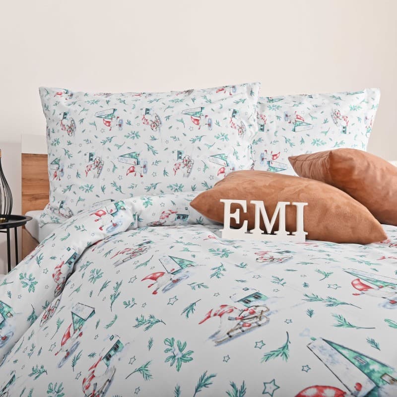 Vánoční bavlněné povlečení Elfie EMI 2
