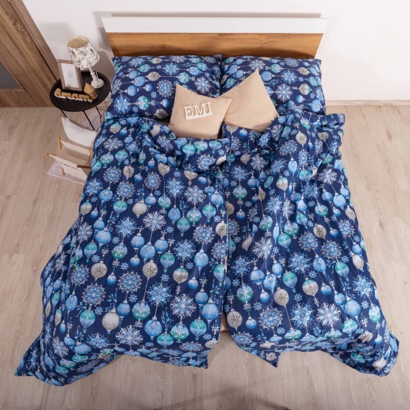 Vánoční bavlněné povlečení Magic blue EMI 5