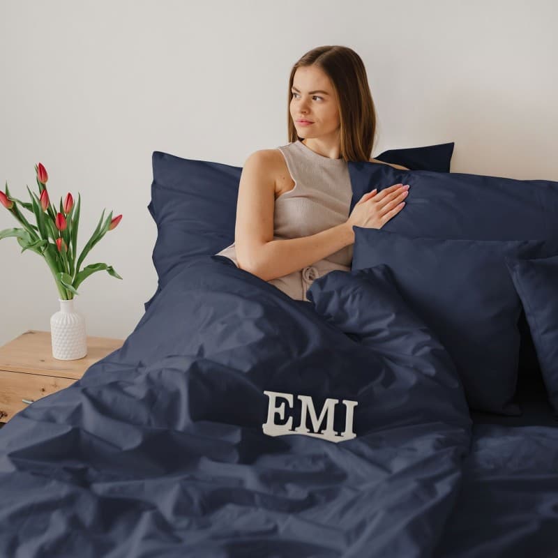 Flanelové povlečení Navy EMI 3