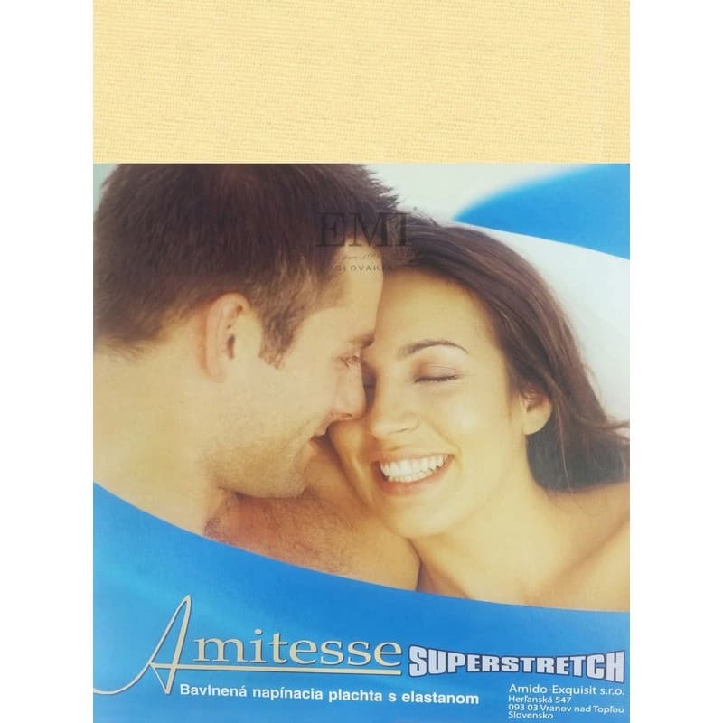 Prostěradlo vanilkové superstretch EMI 2