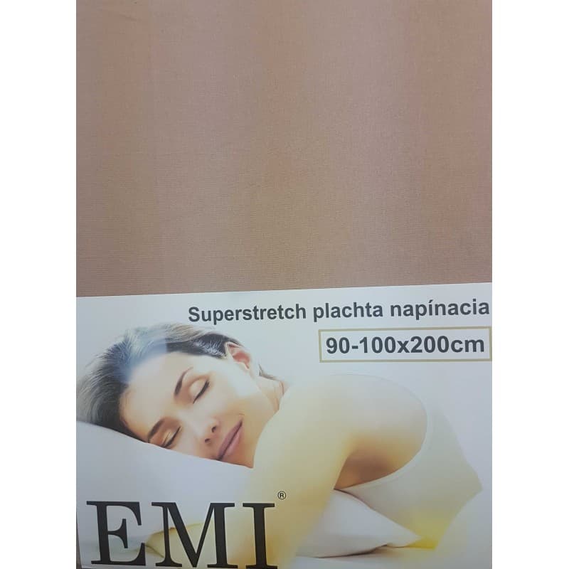 Prostěradlo oříškové Superstretch EMI 3