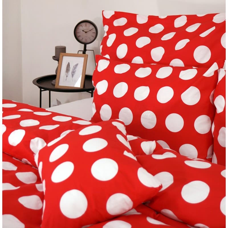 Povlečení bavlněné Dots červené EMI 2