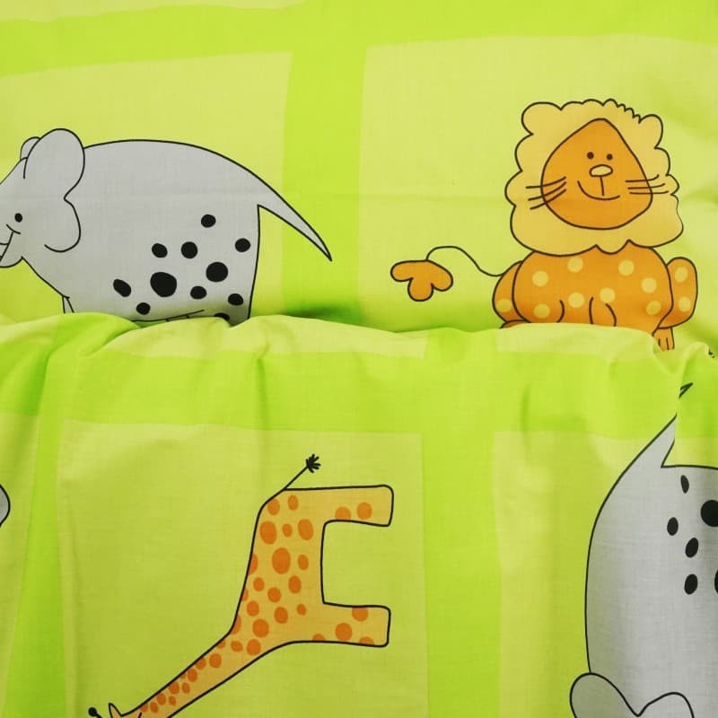 Povlečení dětské ZOO zelené EMI 4