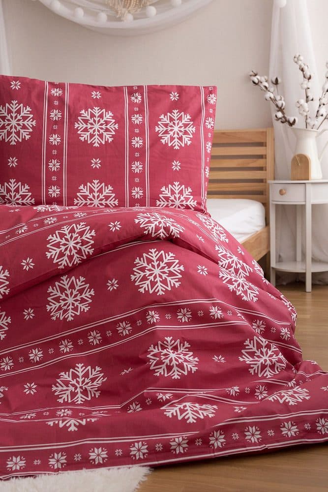 Jerry Fabrics Bavlněné povlečení s vločkami 3