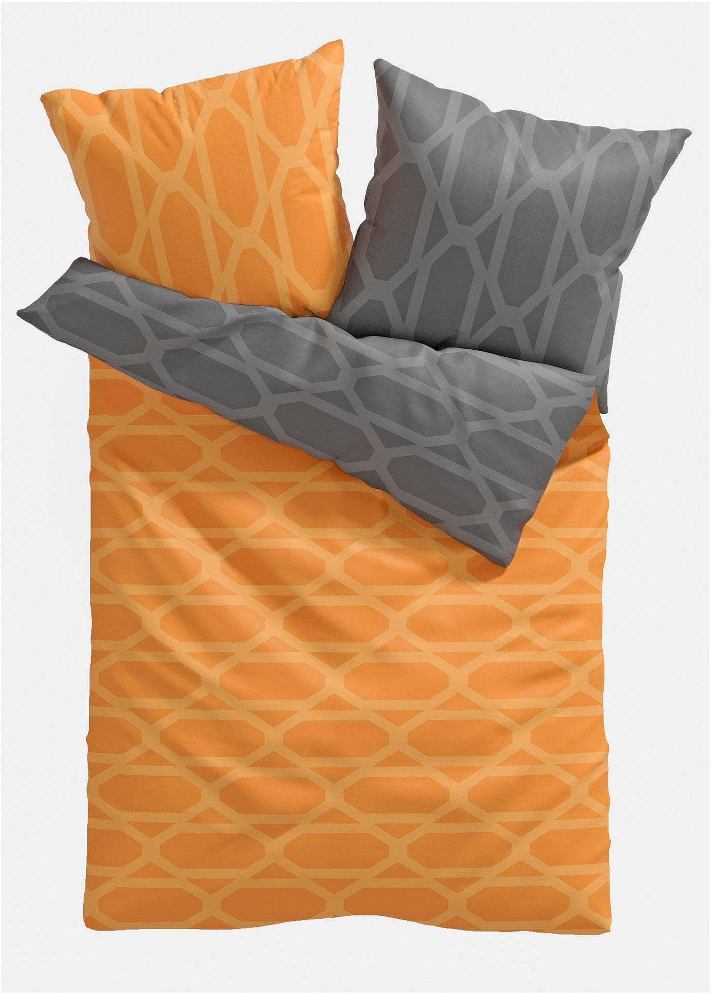 Oboustranné povlečení z bavlněné směsi s moderním designem