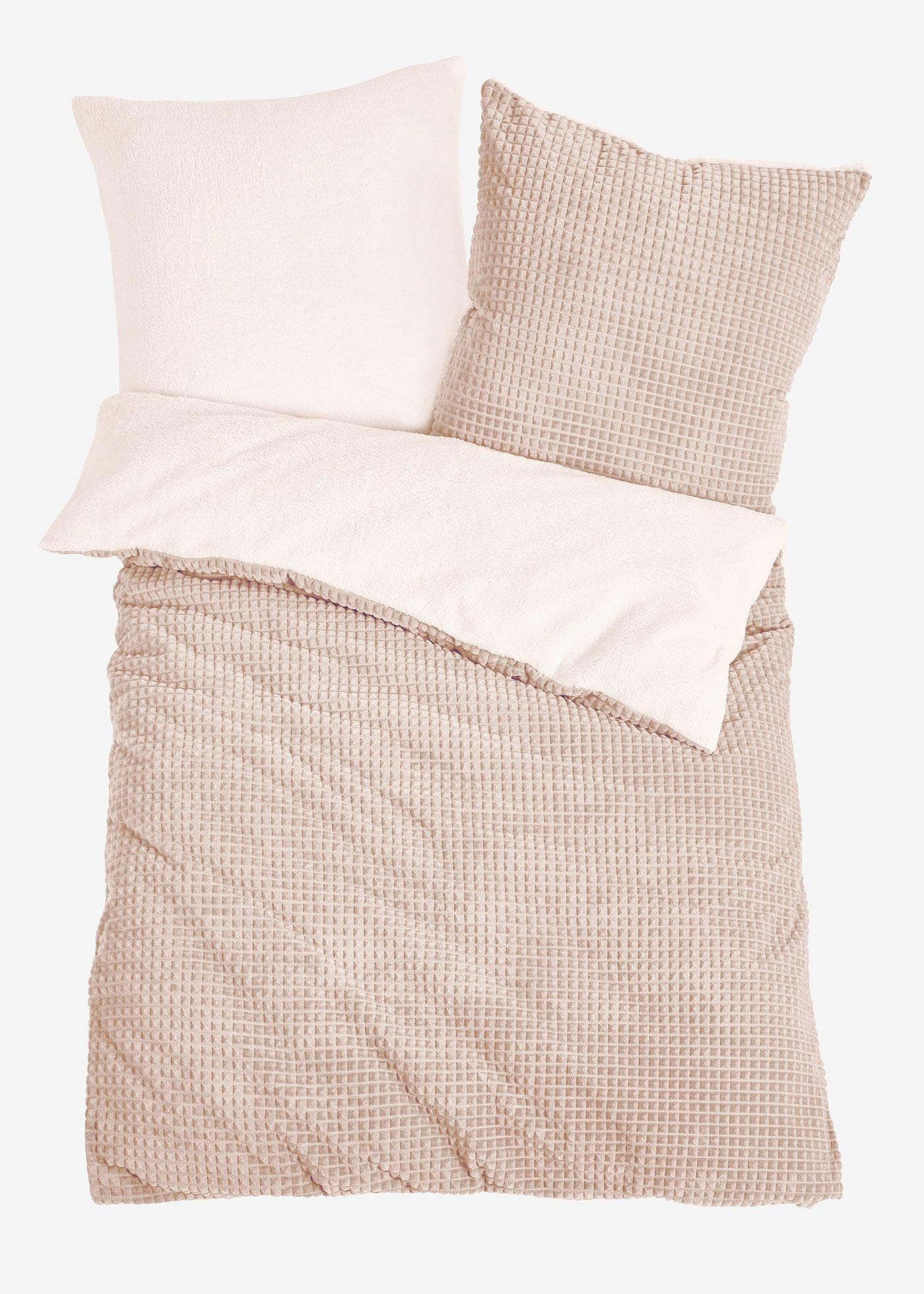 Oboustranné povlečení Cashmere Touch se strukturovaným efektem