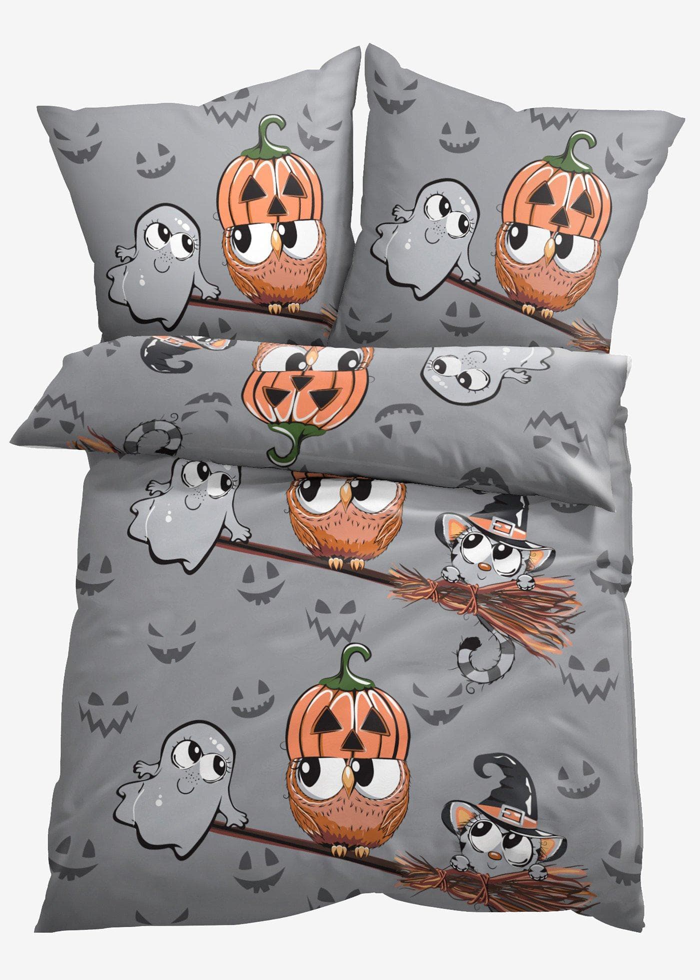 Povlečení z bavlněné směsi s halloweenským designem