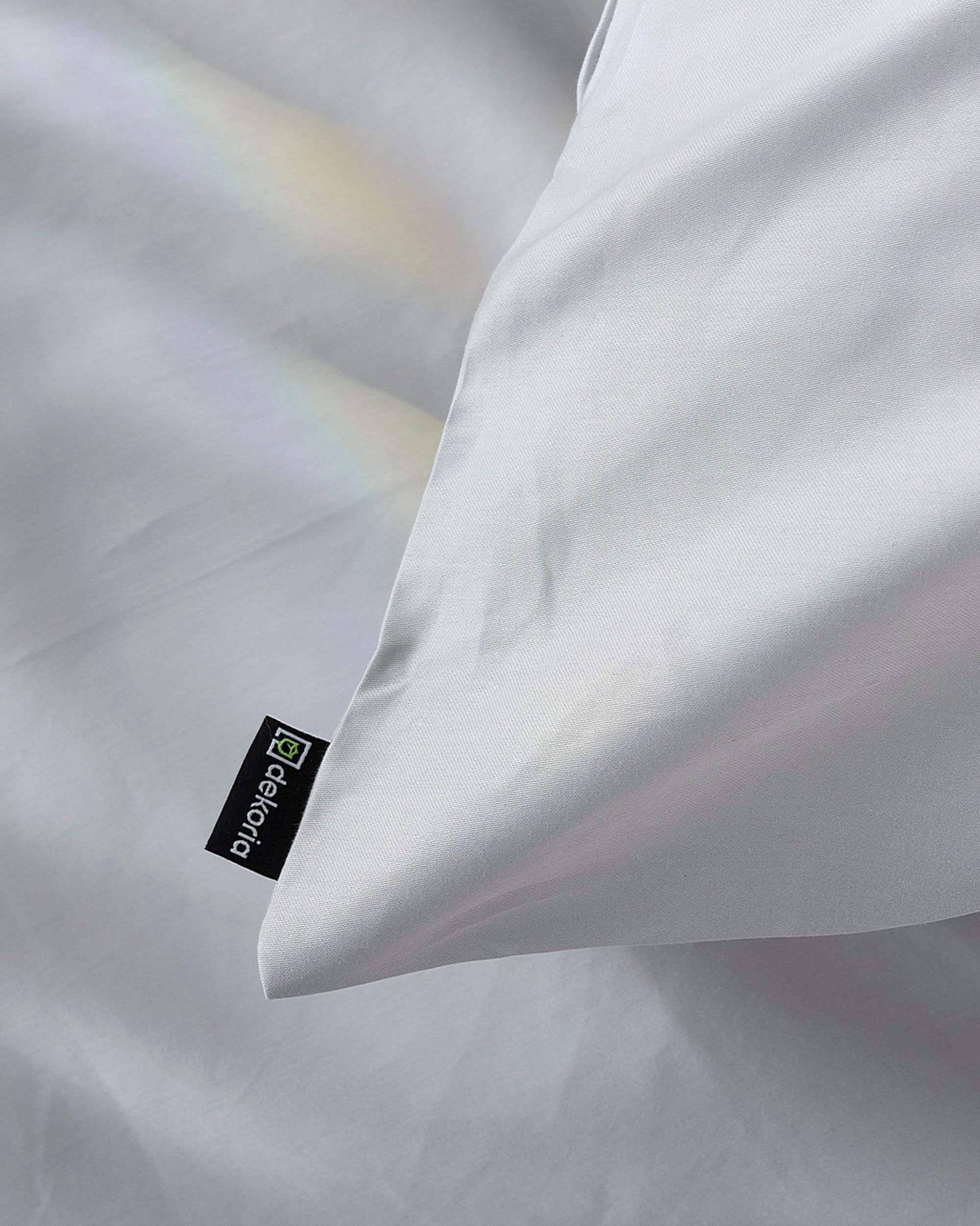 Povlečení z bavlněného saténu Light grey 3