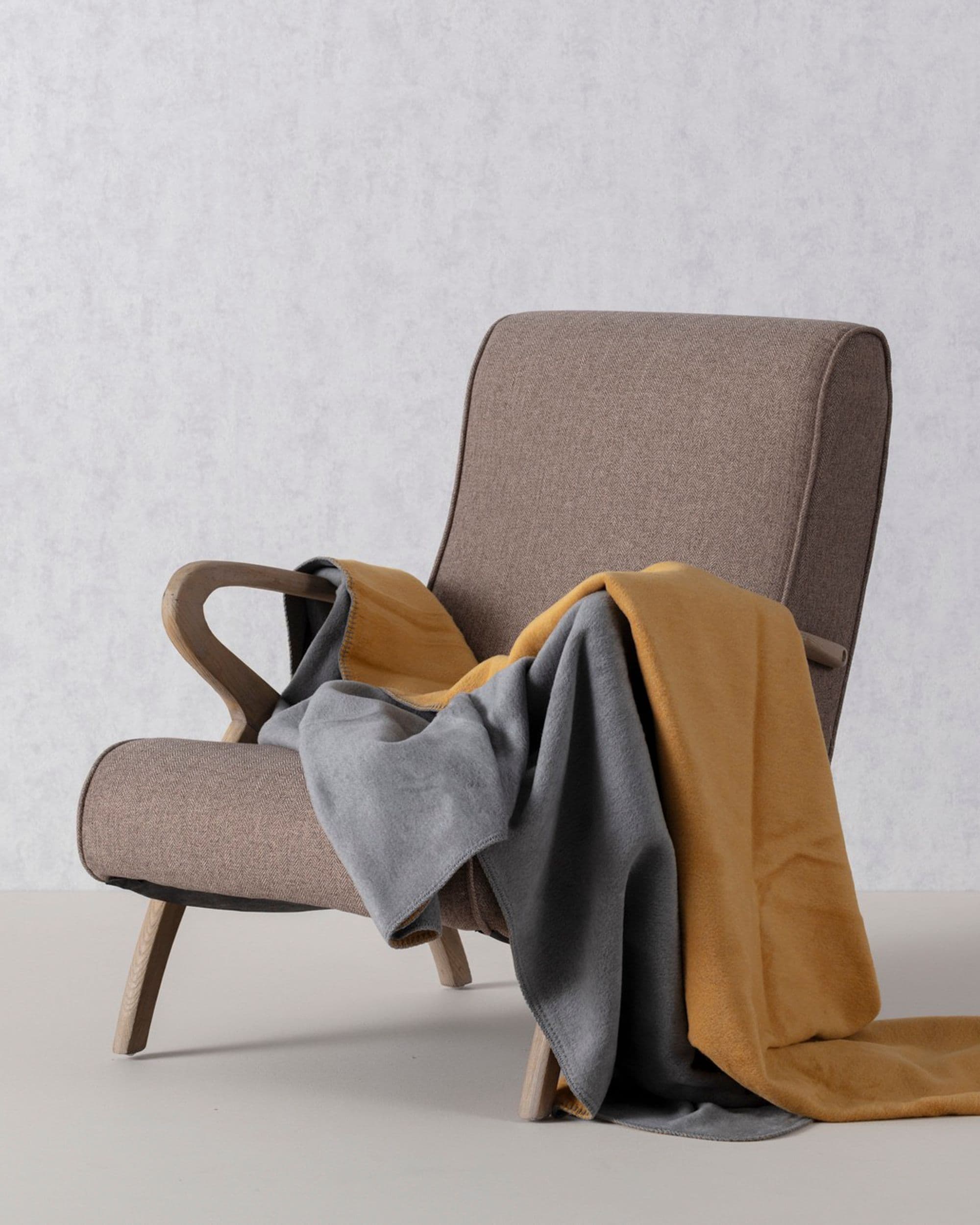 Deka Cotton Cloud Mustard&Grey