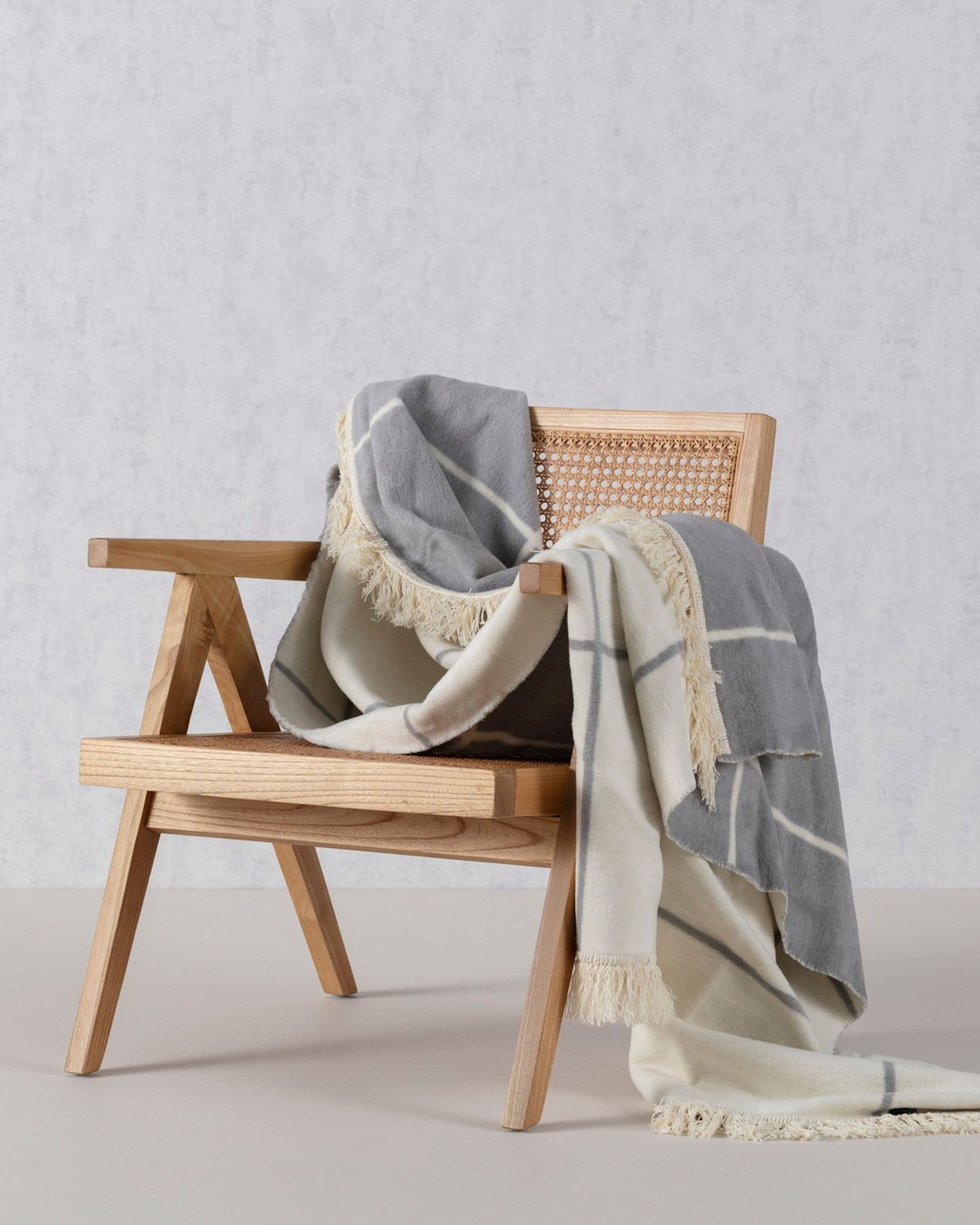 Deka Cotton Cloud Grey&Ecru Check