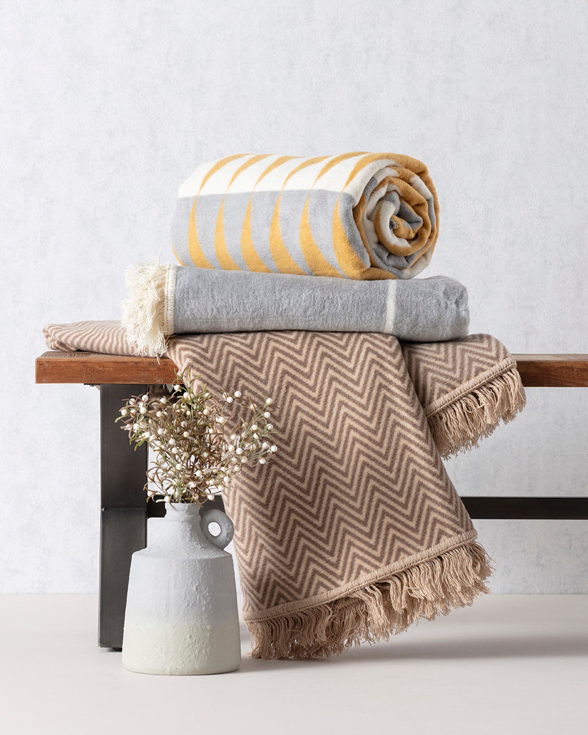 Deka Cotton Cloud Grey&Ecru Check 4