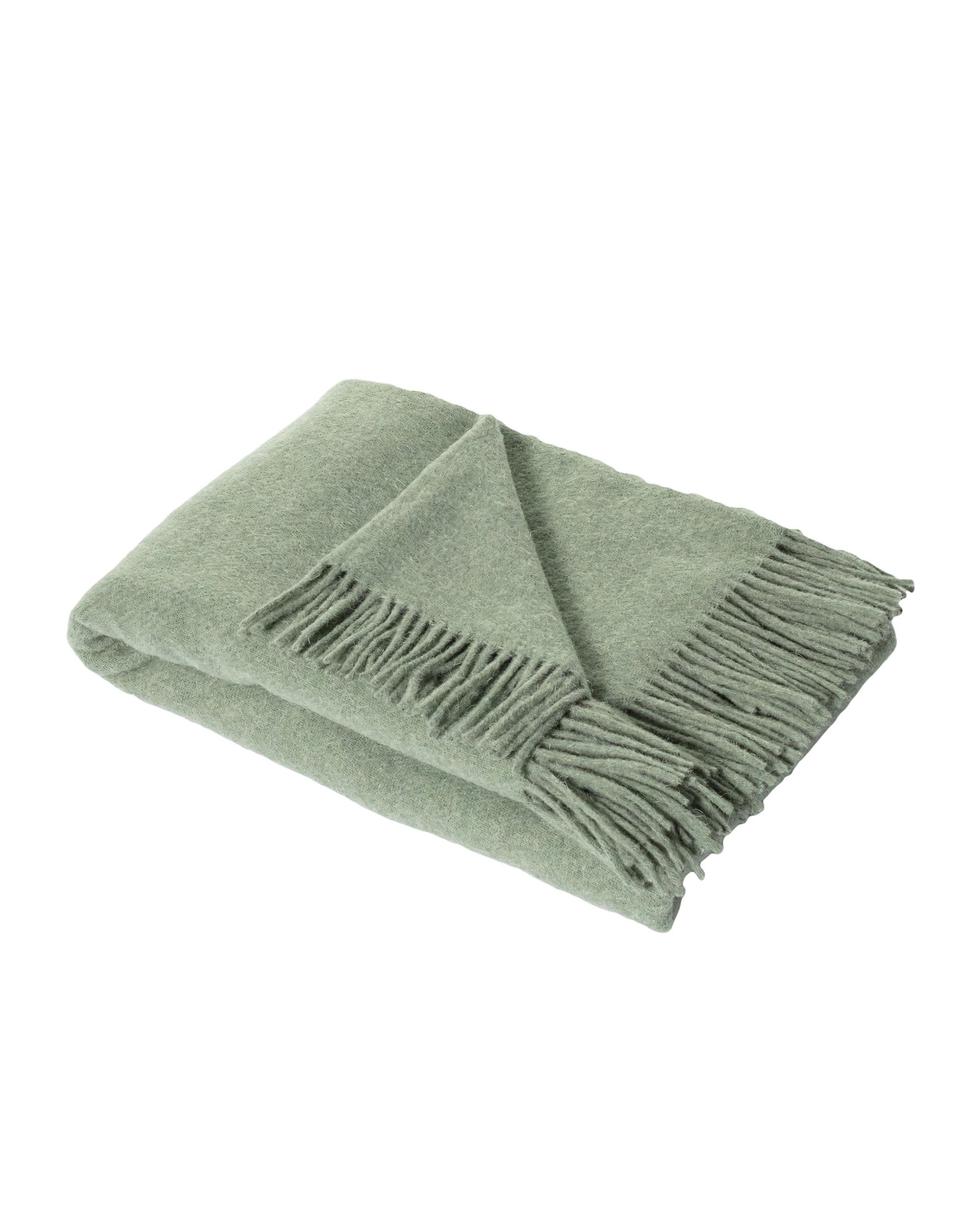 Pléd Zelandia melange smoke green 6