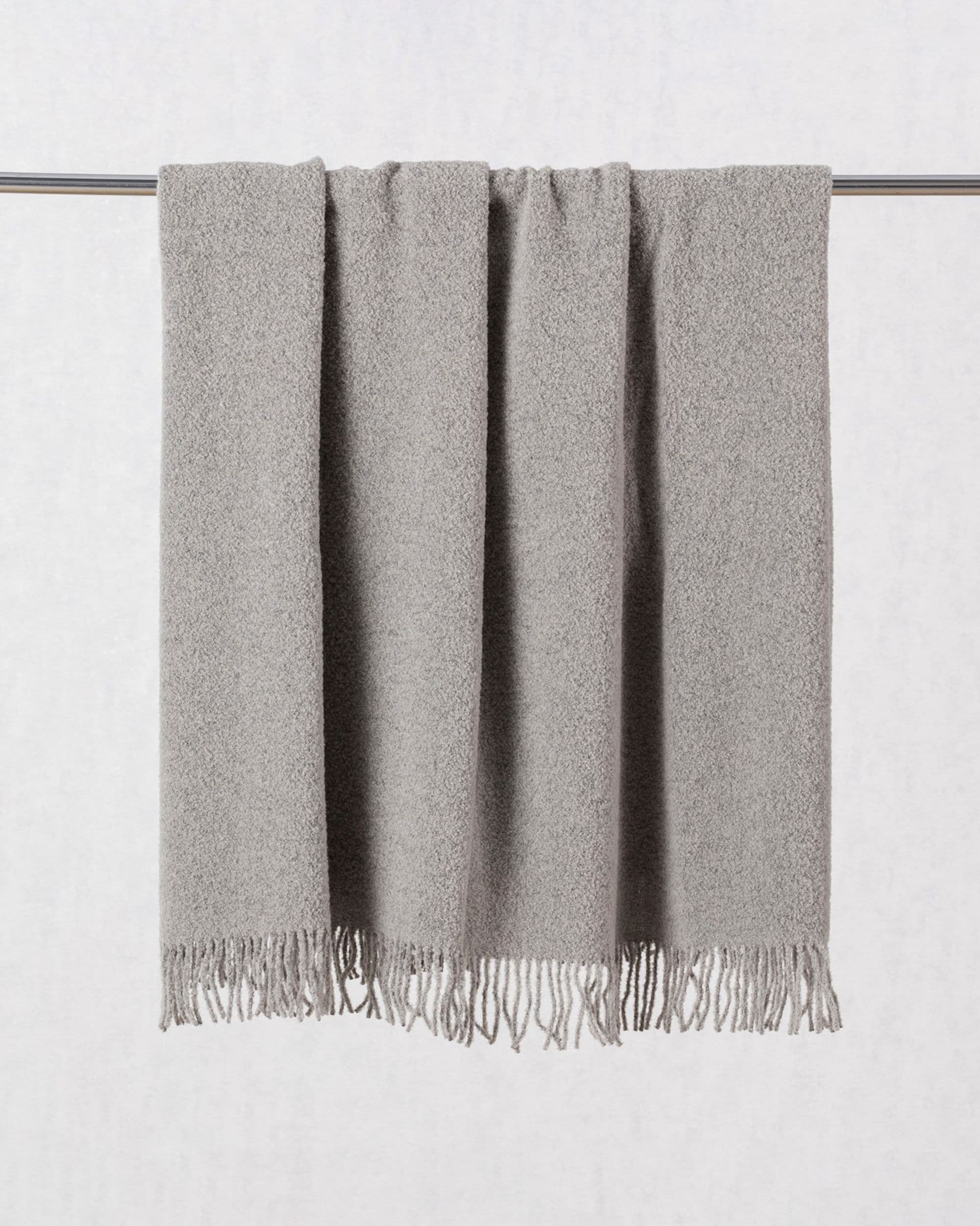Pléd Boucle silver grey 3