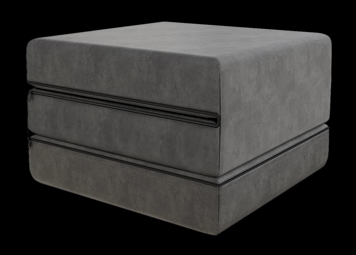 FDM Skládací matrace pro hosty a na cesty MASON 80x200x14 cm tmavě šedá 2