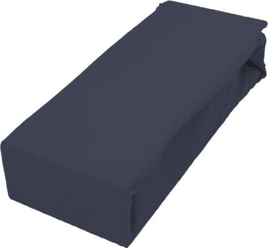 Faro Bavlněné saténové prostěradlo FASHION 160x200 + 25 cm indigo 2
