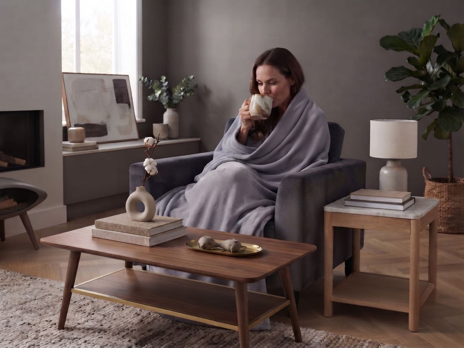 HowHomely Deka Veli 160x200 cm stříbrná 2