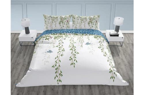 Faro Bavlněné povlečení Trendy 013 160x200 cm + 2x 70x80 cm bílé/modré 2