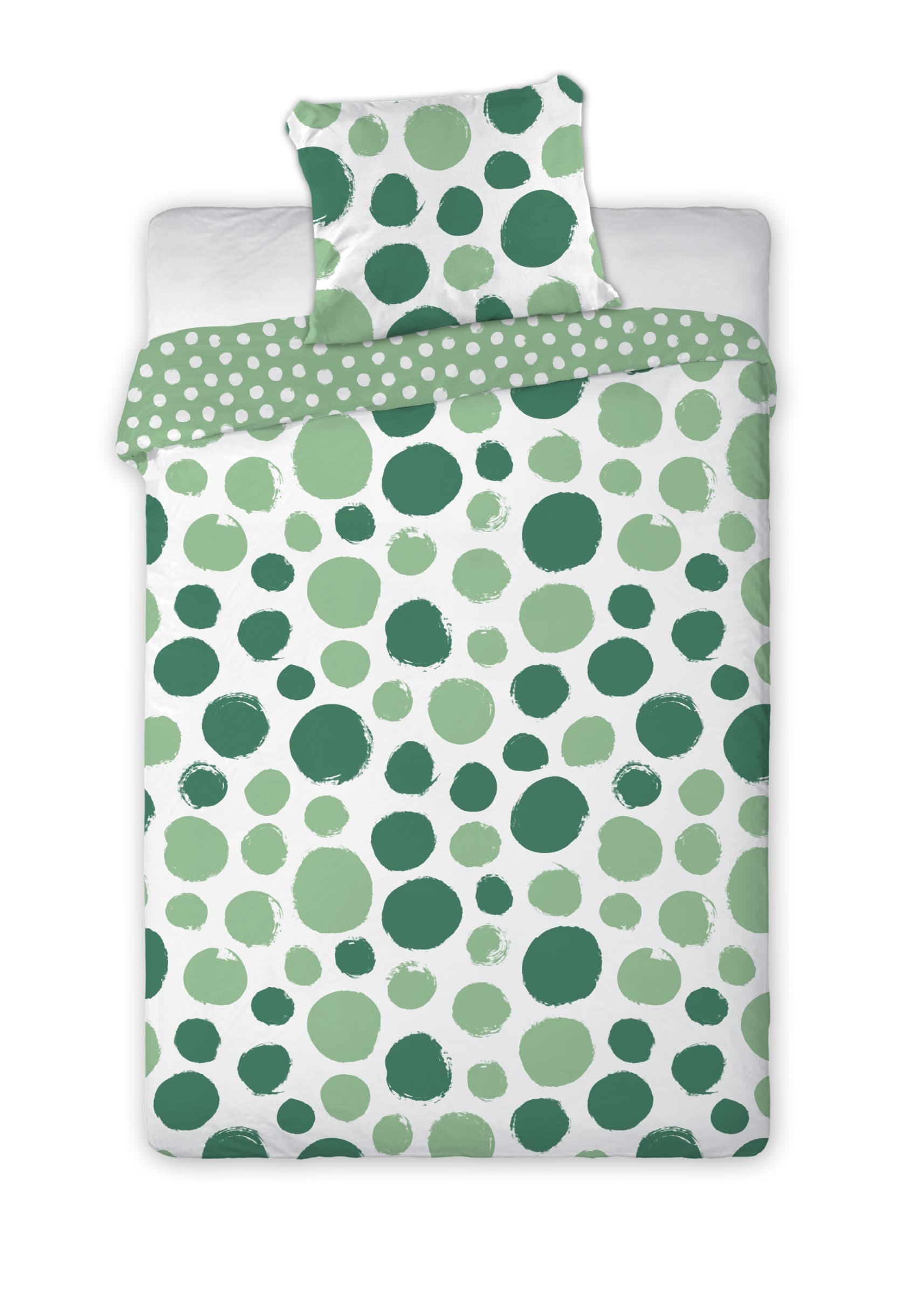 Faro Bavlněné povlečení Fashion 017 160x200 cm + 70x80 cm zelené