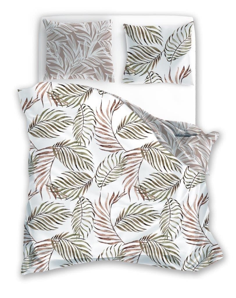 Faro Bavlněné povlečení BOHO 002 160x200 cm + 2x 70x80 cm bílé/hnědé