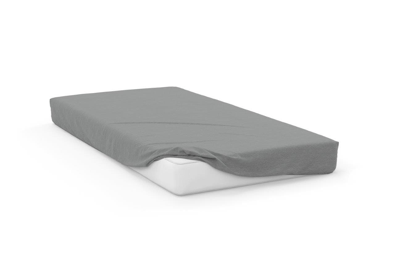 Faro Bavlněné Jersey prostěradlo SOFT 160x200 cm + 25 cm světle šedé