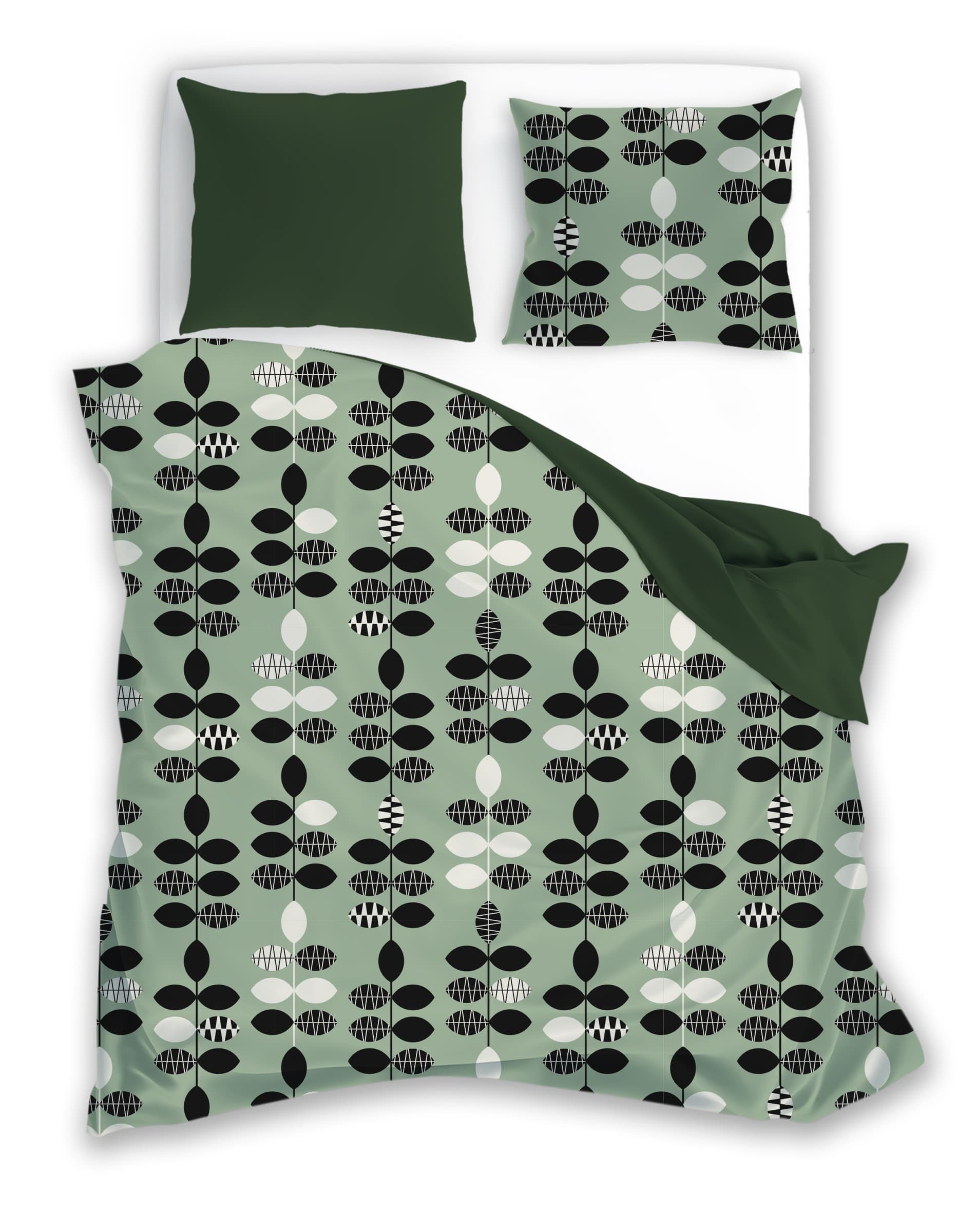 Faro Bavlněné povlečení PURE COTTON 013 220x200 cm + 2x 70x80 cm zelené
