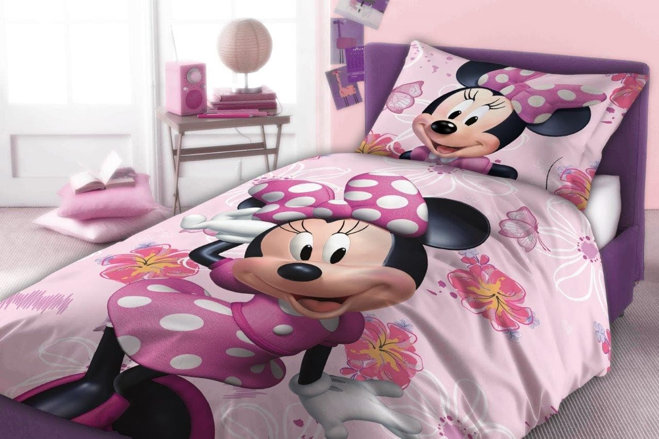 Faro Dětské bavlněné povlečení Fisa Minnie Mouse 160x200 cm + 70x80 cm růžové 2