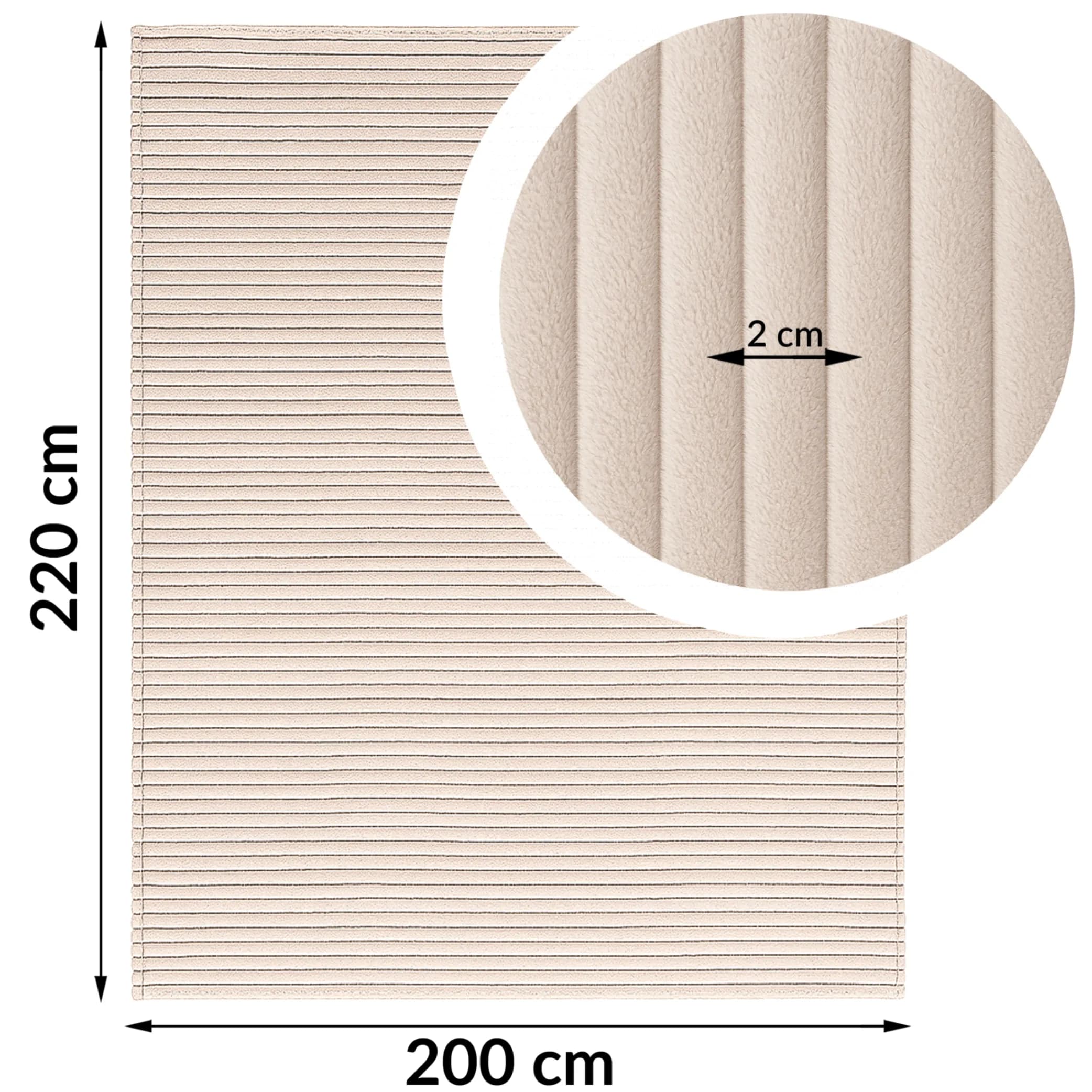 Kontrast Deka Lea 220x200 cm ecru 6
