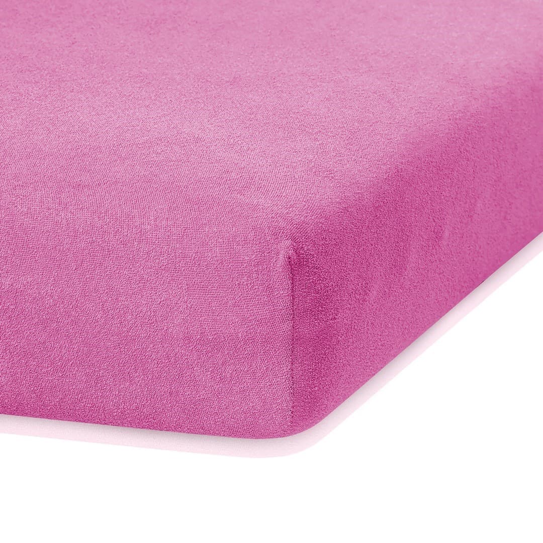 Restilo Froté prostěradlo s gumou AmeliaHome Ruby sytě růžové 3