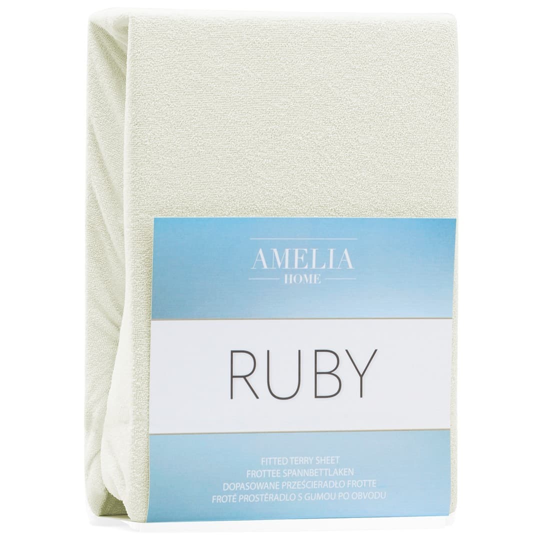 Restilo Froté prostěradlo s gumou Amelia Home Ruby ecru