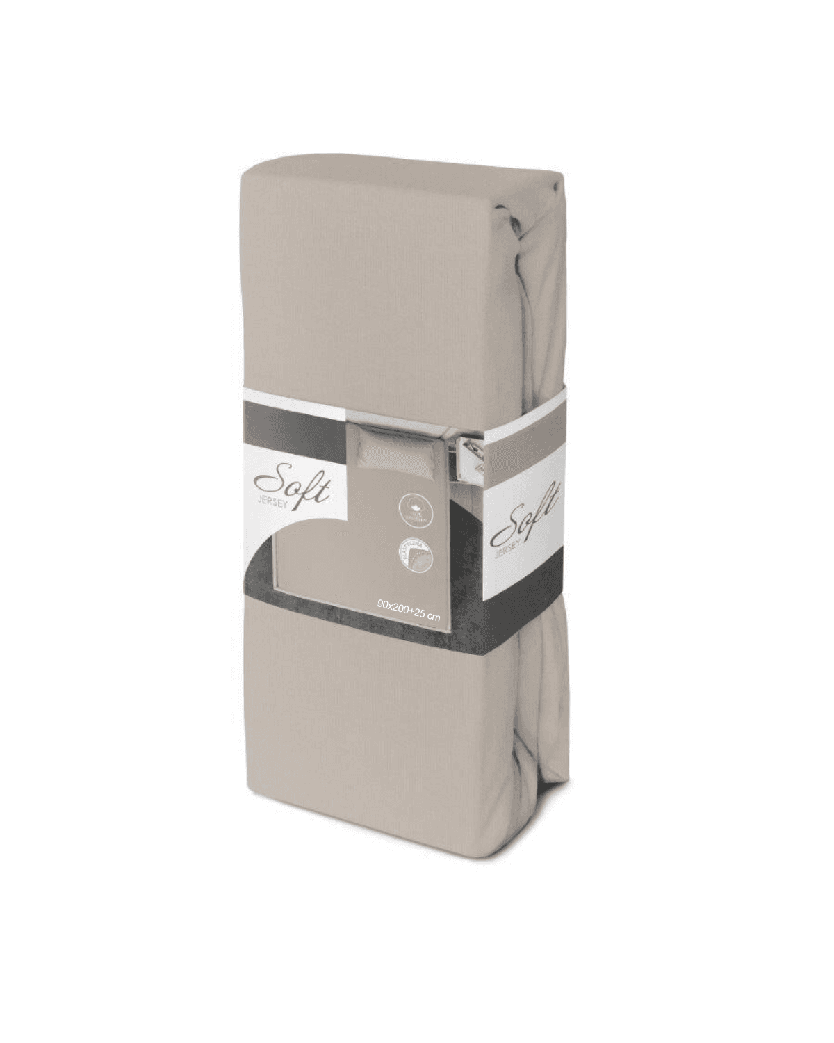 Faro Bavlněné Jersey prostěradlo SOFT 90x200 cm + 25 cm šedé 2