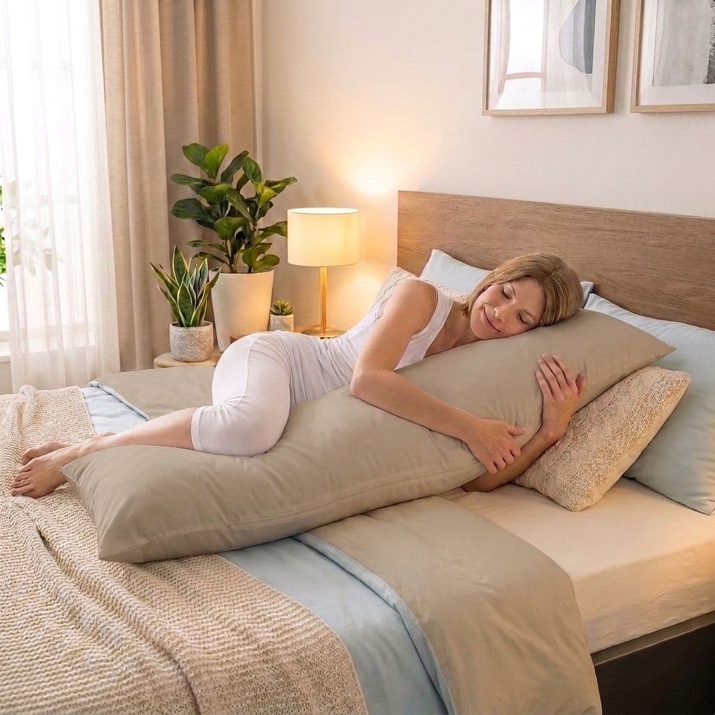 Kvalitex Bavlněný povlak na relaxační polštář béžový 2