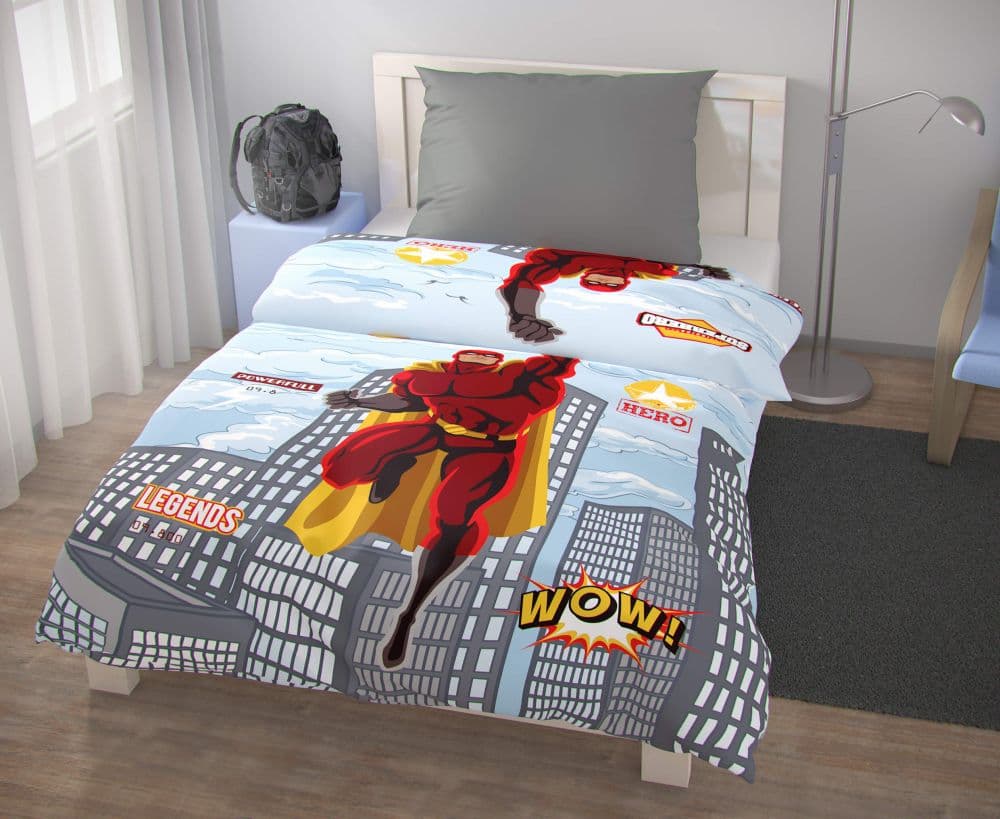 Kvalitex Ložní povlečení pro mladé 140x200, 70x90cm SUPERHERO 2