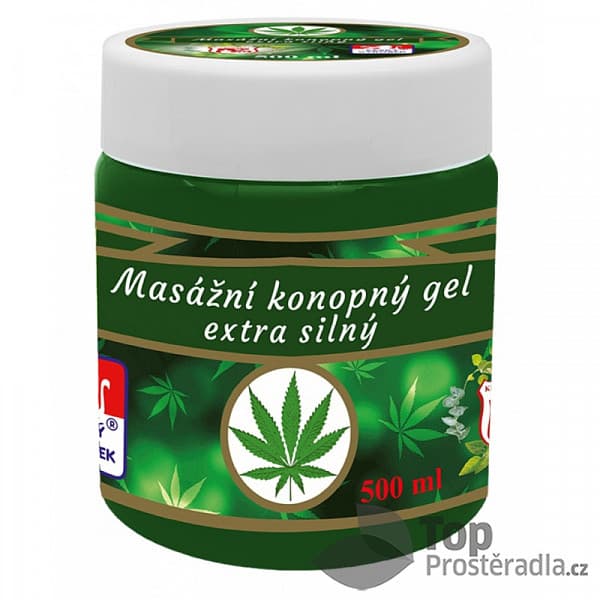 Masažní konopný gel extra silný 500 ml