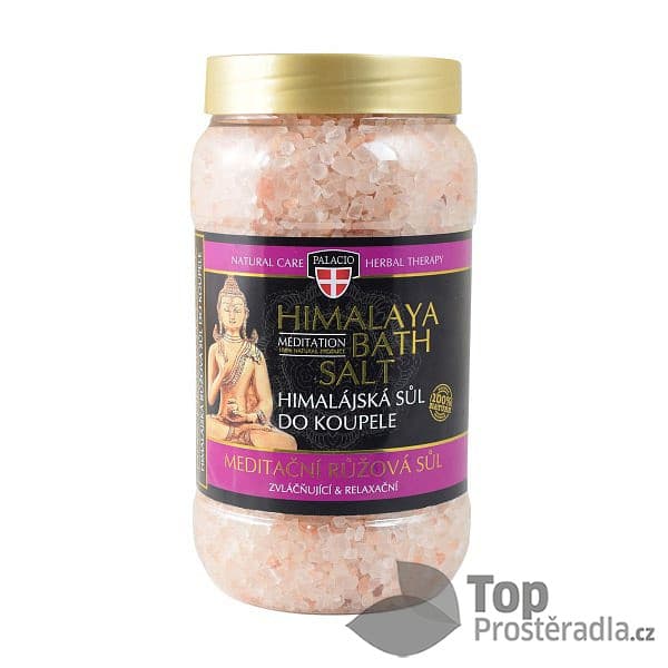PALACIO Himalájská meditační koupelová sůl, růžová, 1200 g