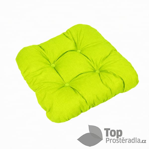 TOP Sedák s provázky 40x40 Jarní zelená