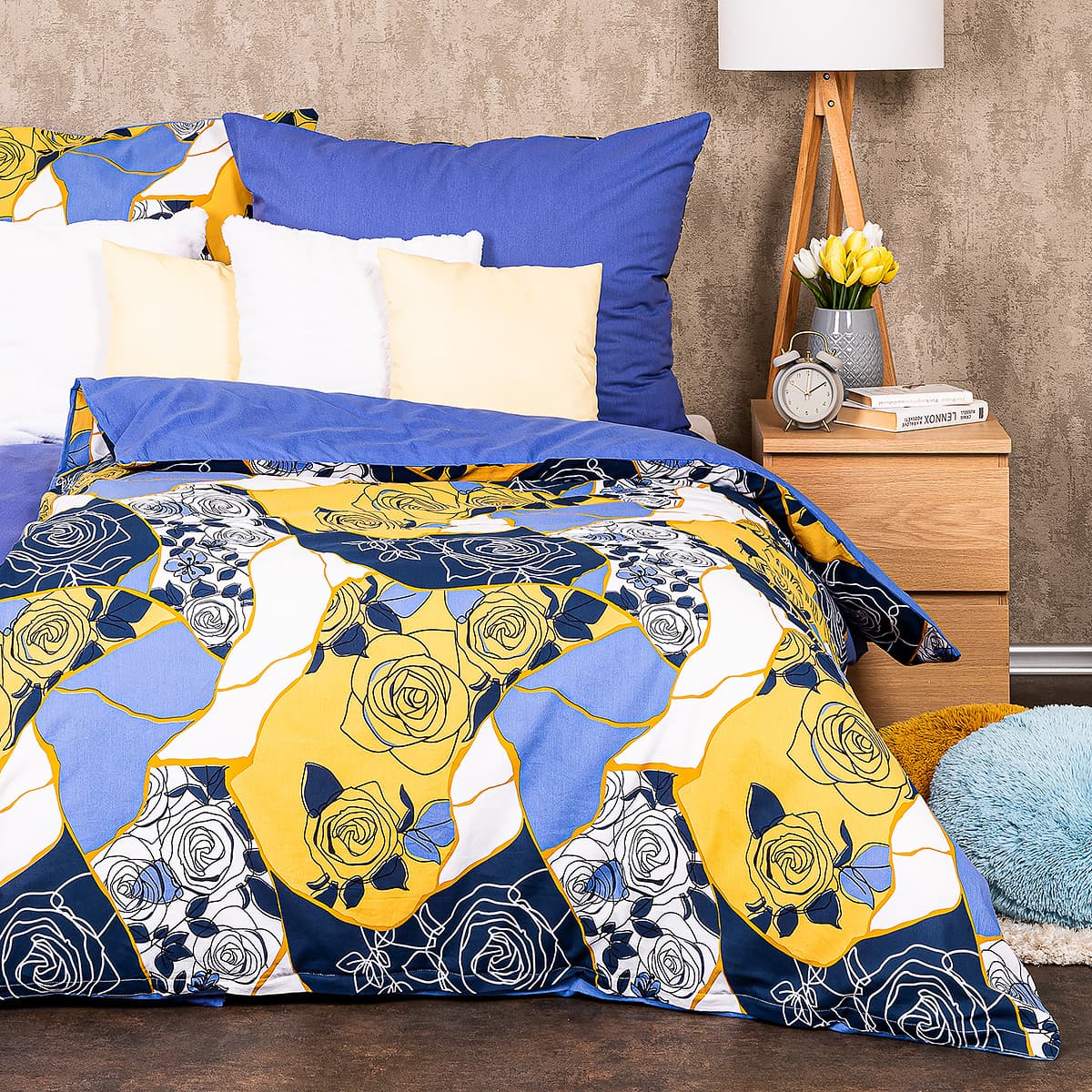 4Home Bavlněné povlečení Blue rose