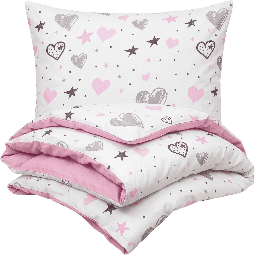 4Home Dětské bavlněné povlečení do postýlky Little heart