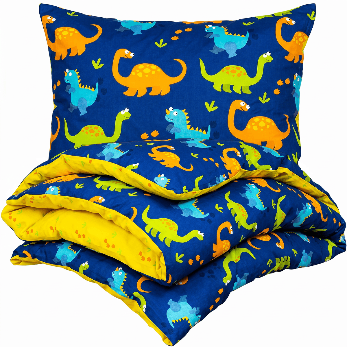 4Home Dětské bavlněné povlečení do postýlky Dino