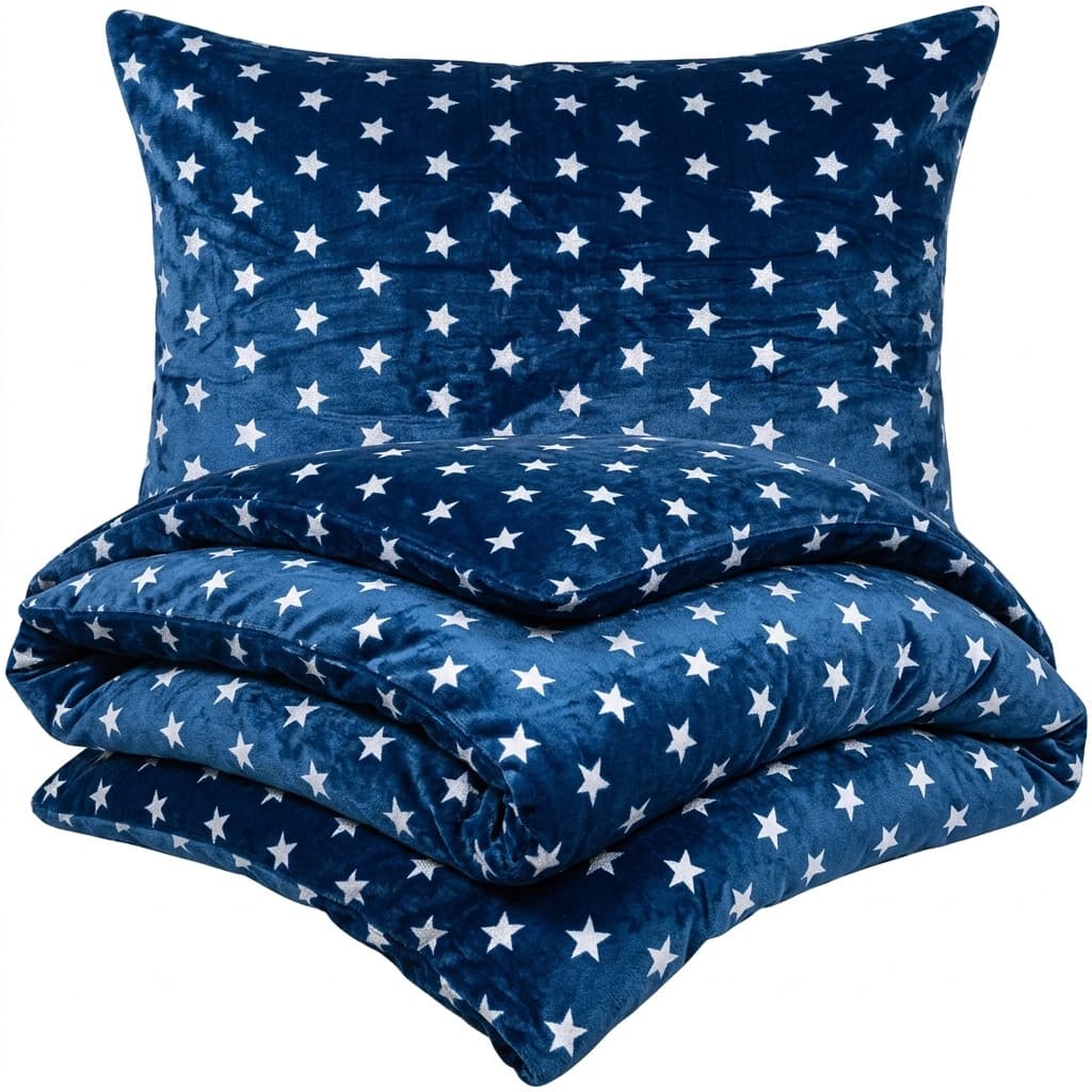 4Home povlečení mikroflanel Stars modrá