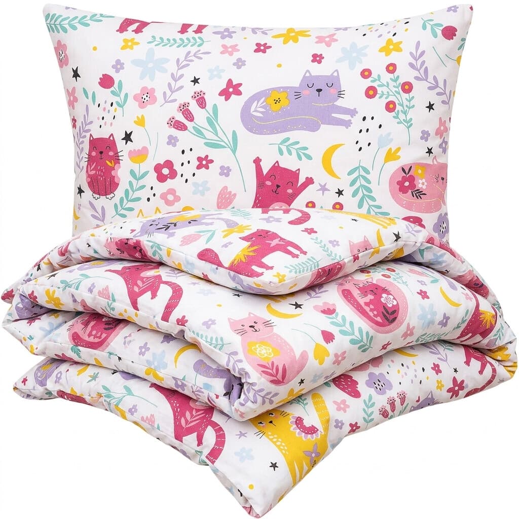 4Home Dětské bavlněné povlečení do postýlky Playful Paws