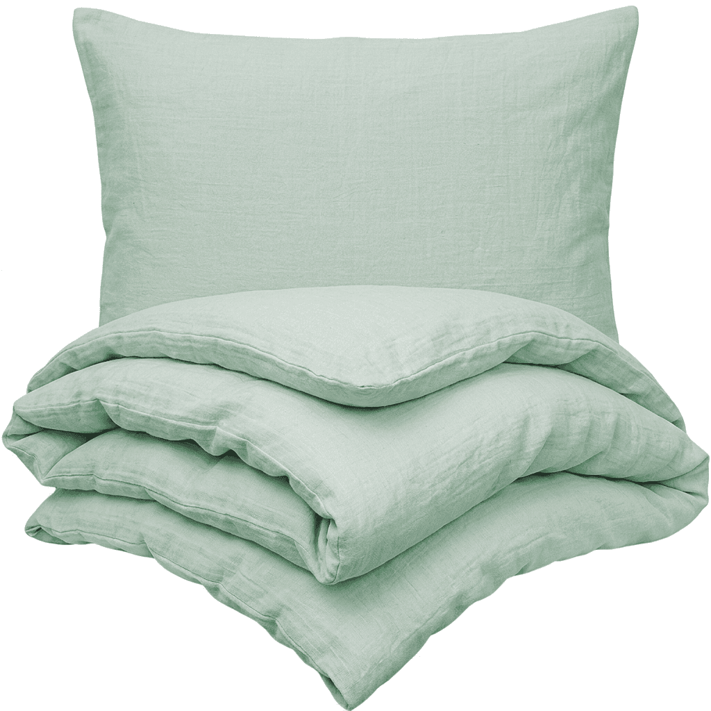 4Home Dětské mušelínové povlečení do postýlky Teal