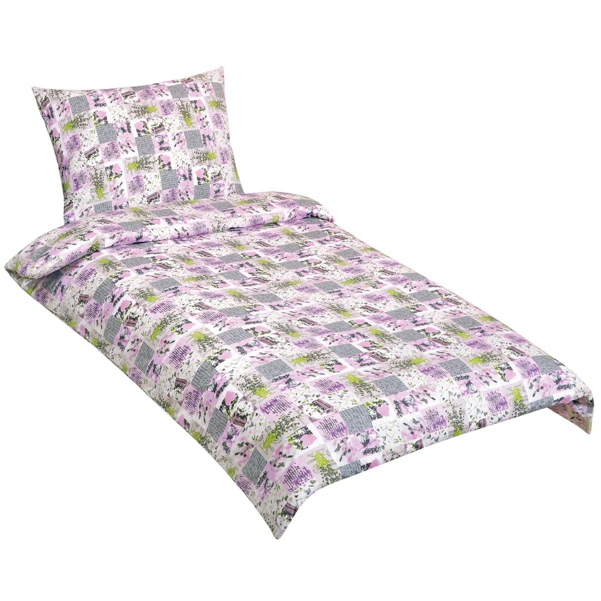 Bellatex Bavlněné povlečení Patchwork lila