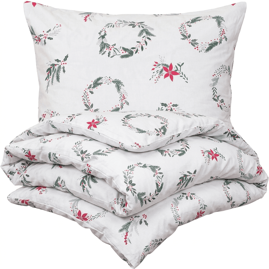 4Home Vánoční bavlněné povlečení Christmas holly